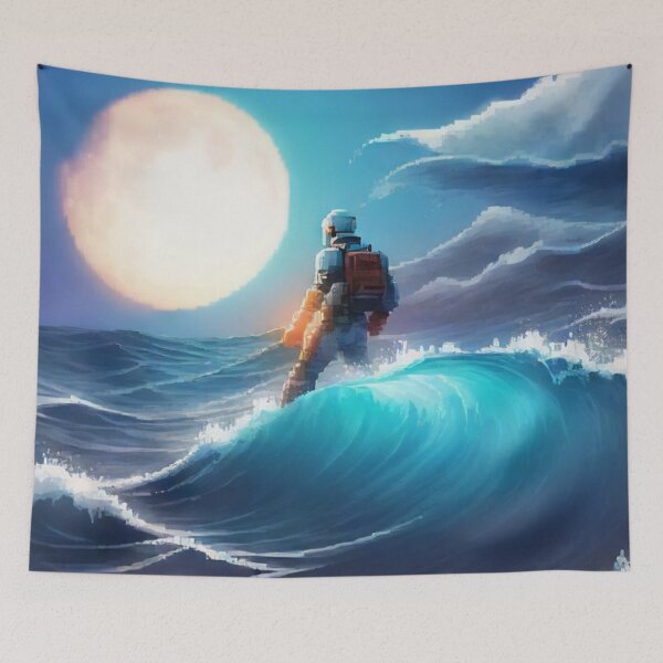 Item preview, interstellar moon rising  designed and sold by treatsntrinkets.
