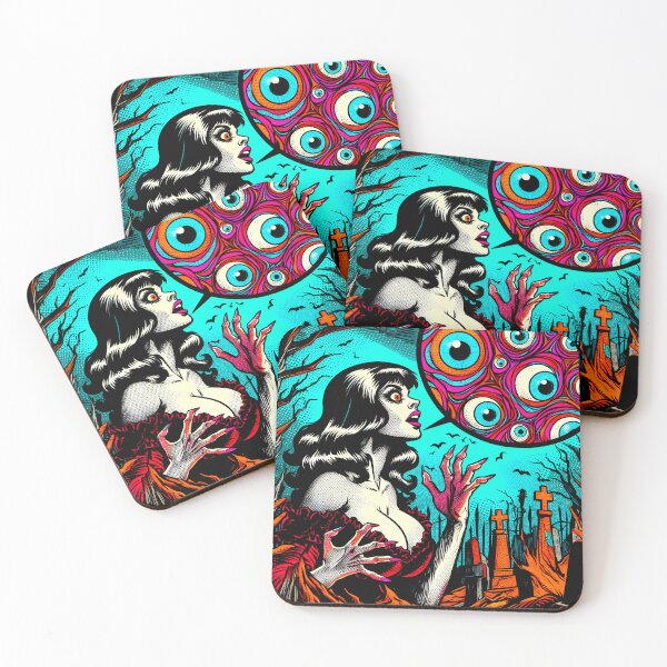 Item preview, Trippy Psychedelic Late Night Graveyard Spell designed and sold by AIPixelMaster.