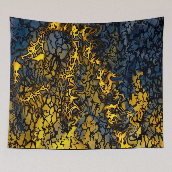 Item preview, Simha, digital fluid pour with cells designed and sold by MayGreenAbgrall.