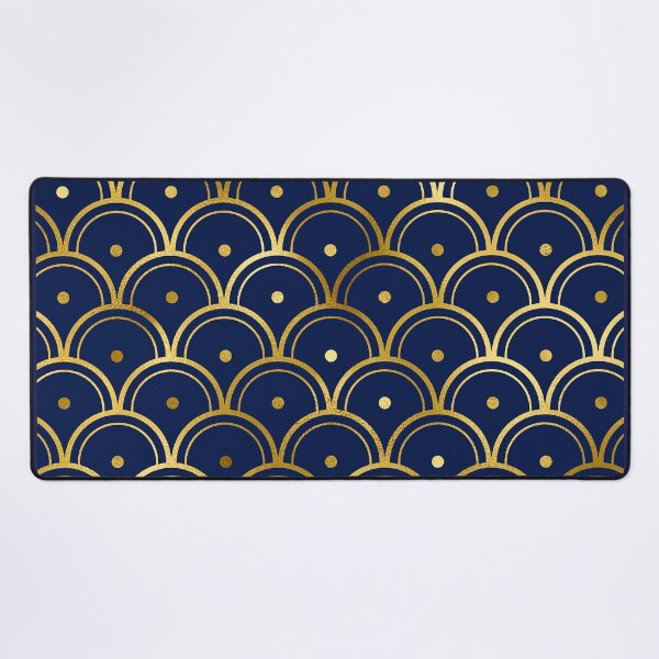 Item preview, Exotic Blue And Golden Hues Art Deco Pattern designed and sold by DEC02.