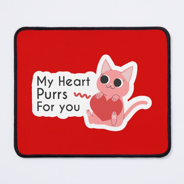 Item preview, Purring of Love: My Heart Purrs For You and Valentine's Day Product Collection designed and sold by FiveQuarter.