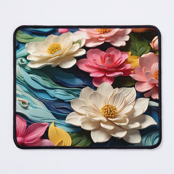 Item preview, Blossoms Afloat: A Symphony of Floral Waves designed and sold by ArtComixHaven.