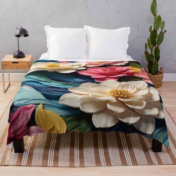 Item preview, Blossoms Afloat: A Symphony of Floral Waves designed and sold by ArtComixHaven.