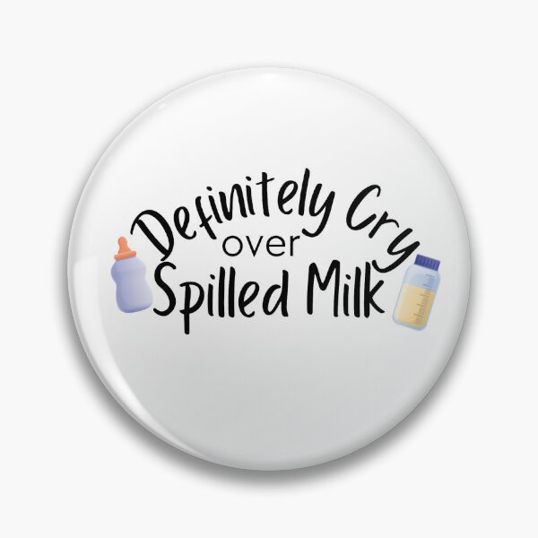Item preview, Definitely Cry Over Spilled Milk Breastfeeding Sticker designed and sold by mjs-Creative.