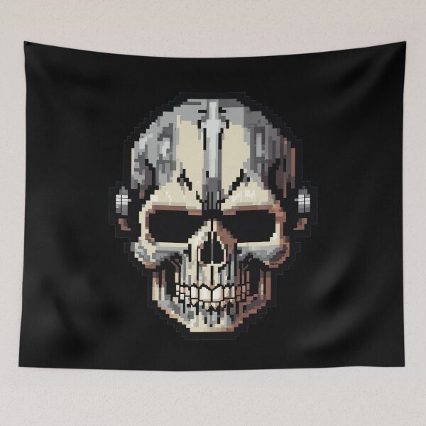 Item preview, Pixel Art Skull, Retro Gaming Design, 8-Bit designed and sold by Burn-Ego.