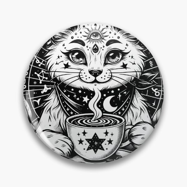 Item preview, Mystical Cat Brew - Cosmic Coffee Moments designed and sold by Diegos-.