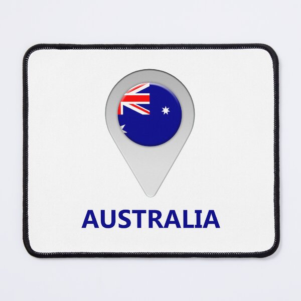 Item preview, Australia flag location icon designed and sold by Nick249.