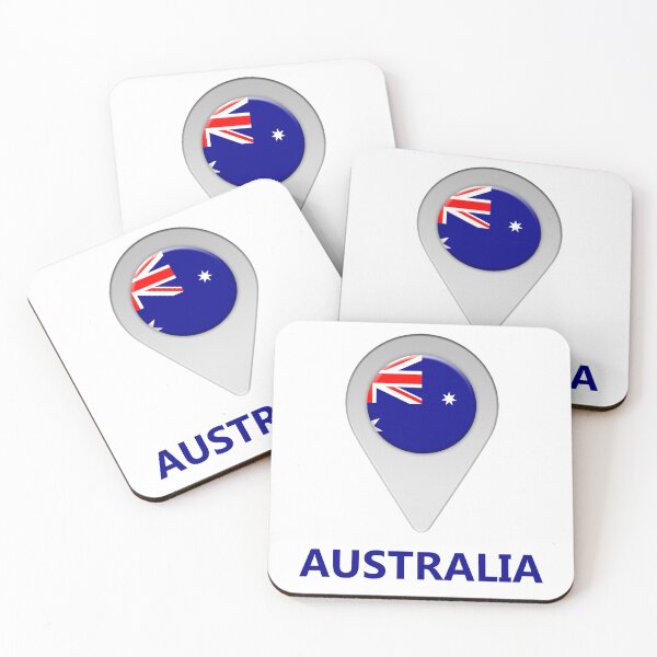 Item preview, Australia flag location icon designed and sold by Nick249.