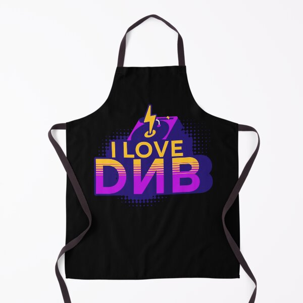 Item preview, DNB - I Love Drum And Bass (Navy) designed and sold by Discothreadz.