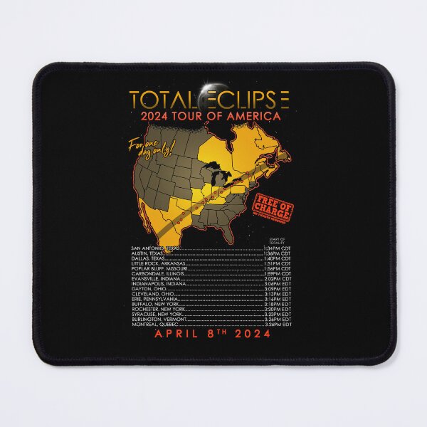 Item preview, Total Solar Eclipse April 8th 2024 Poster - Tour of America designed and sold by Nerd Shizzle.