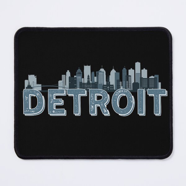 Item preview, Detroit Skyline Blue designed and sold by mwagie.