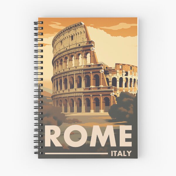 Item preview, Italy Rome Vintage Travel Poster Retro Colosseum designed and sold by artra-shop.