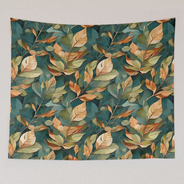 Item preview, Teak Leaf Abstraction designed and sold by HOMETOWN86.