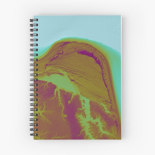 Item preview, Cape Henry, Virginia Beach map in tropical colors designed and sold by DreamingBeetle.