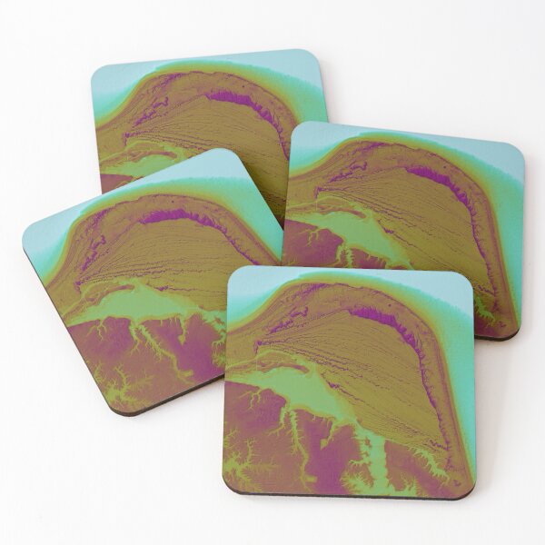 Item preview, Cape Henry, Virginia Beach map in tropical colors designed and sold by DreamingBeetle.