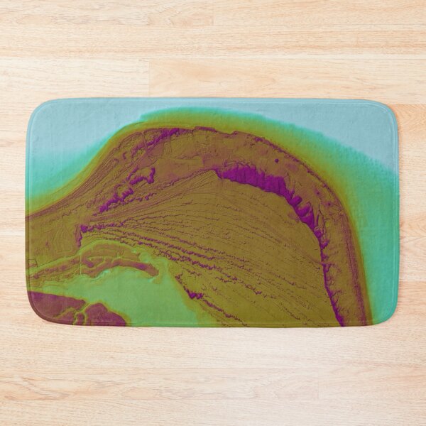 Item preview, Cape Henry, Virginia Beach map in tropical colors designed and sold by DreamingBeetle.