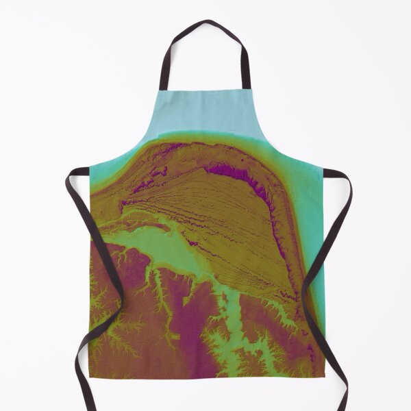 Item preview, Cape Henry, Virginia Beach map in tropical colors designed and sold by DreamingBeetle.