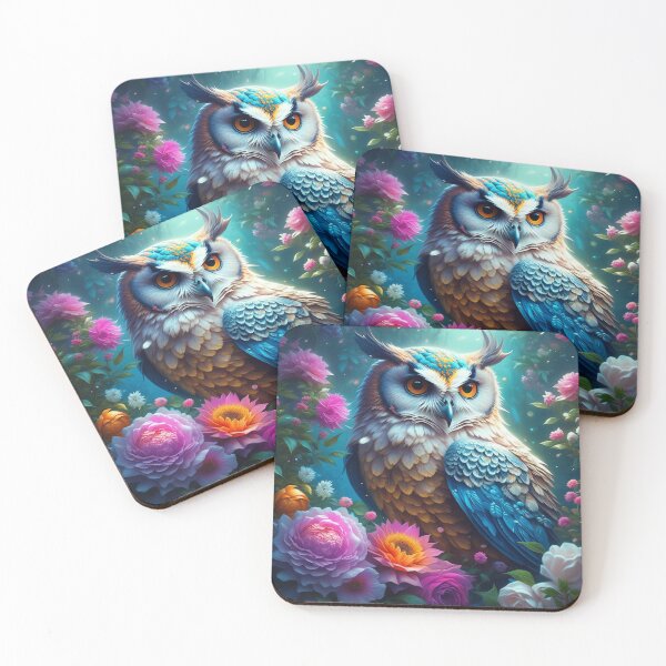 Item preview, Majestic Flower Owl designed and sold by AnalajiaDesigns.