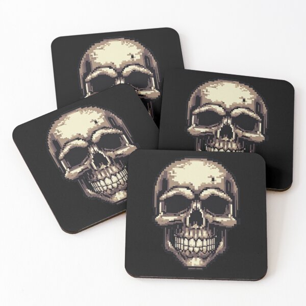 Item preview,  Retro Gaming Skull, 8-Bit Pixel Art designed and sold by Burn-Ego.