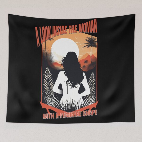 Item preview, Elegance in Every Pixel: Woman Silhouettes in Vintage Digital Art designed and sold by Artedig.