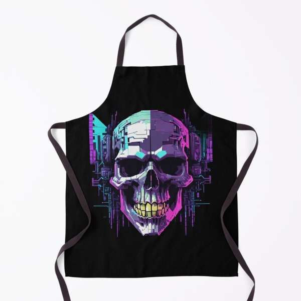 Item preview, Glitching Cyber Skull, 8-Bit, Pixel Art designed and sold by Burn-Ego.