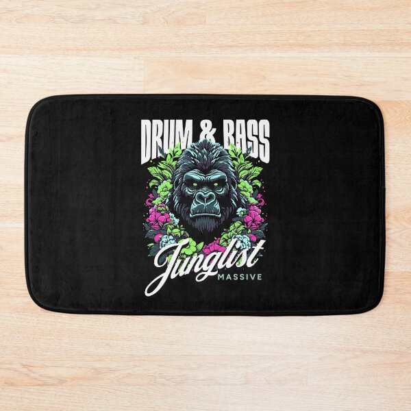 Item preview, DRUM AND BASS  - Junglist Gorilla Massive (white/pink/green)  designed and sold by Discothreadz.
