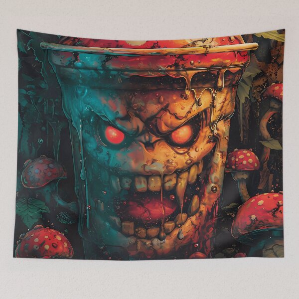 Item preview, “Dreamlike journey: Monster, Forest and Mushrooms in Harmony” designed and sold by Art-Vortex-fr.