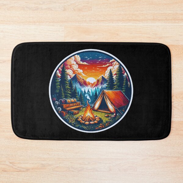 Item preview, Camping Bliss Vinyl Decal for Nature Lovers designed and sold by styleonestaa.