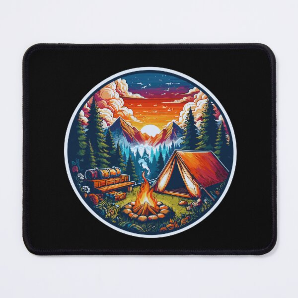 Item preview, Camping Bliss Vinyl Decal for Nature Lovers designed and sold by styleonestaa.
