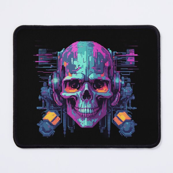 Item preview, Cyber Skull, 8-Bit, Glitch Pixel Art designed and sold by Burn-Ego.