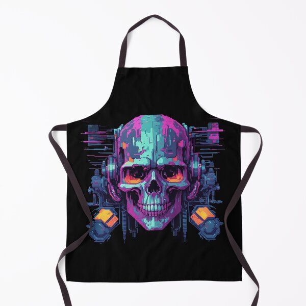 Item preview, Cyber Skull, 8-Bit, Glitch Pixel Art designed and sold by Burn-Ego.