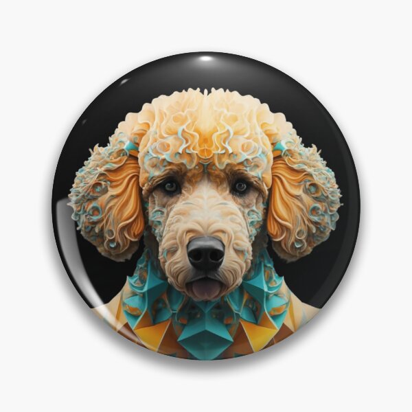 Item preview, Poodle Geometric Dog Wild Logo designed and sold by ArtByKubina.
