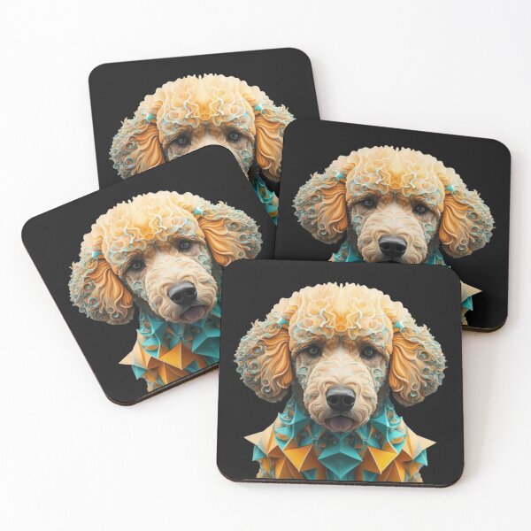 Item preview, Poodle Geometric Dog Wild Logo designed and sold by ArtByKubina.