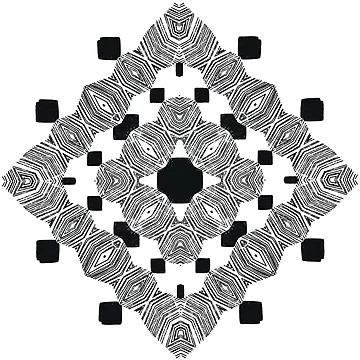 Artwork thumbnail, black pattern by RinRiver