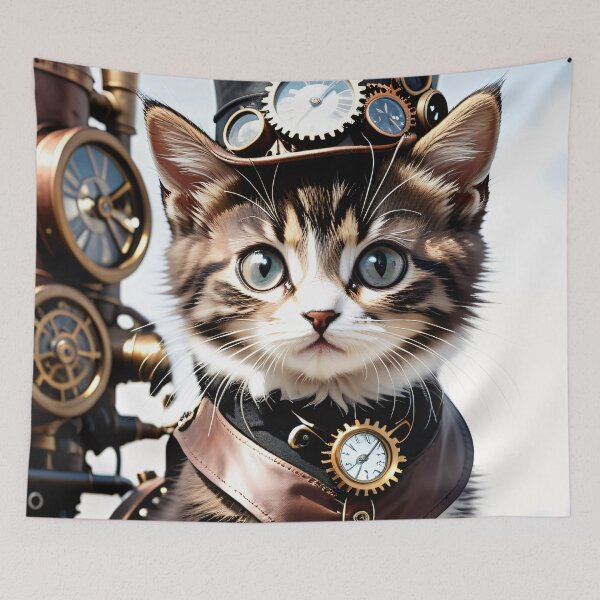 Item preview, Steampunk Kitty Cat designed and sold by ChimericCreate.