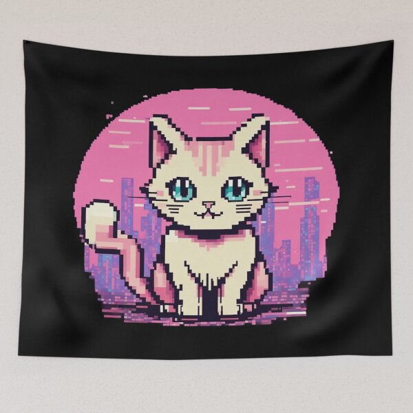 Item preview, Pixel Art Cat, Kawaii, Cartoon Pets designed and sold by Burn-Ego.