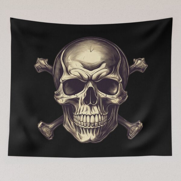 Item preview, Skull and Crossbones, Retro Graphics  designed and sold by Burn-Ego.