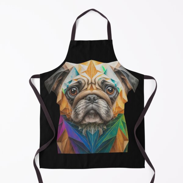 Item preview, Pug Geometric Dog Wild Logo designed and sold by ArtByKubina.