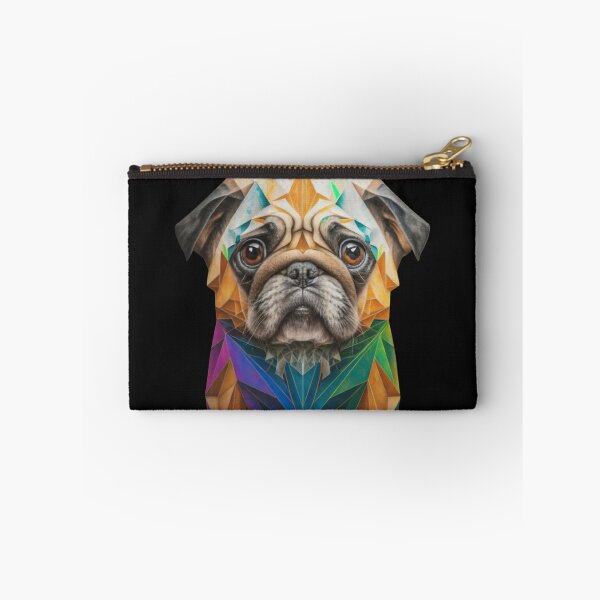 Item preview, Pug Geometric Dog Wild Logo designed and sold by ArtByKubina.