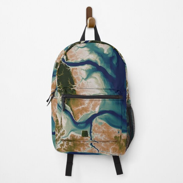 Item preview, Hampton Roads, Virginia Map, in 60's astronaut colors designed and sold by DreamingBeetle.
