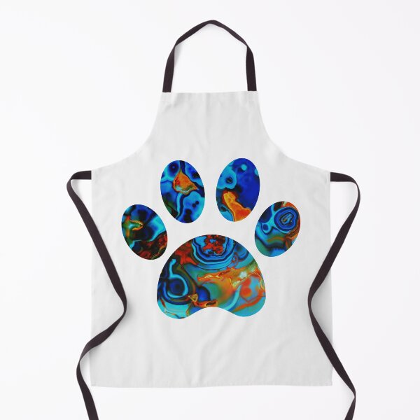 Item preview, Deep Blue Marble Paw Print  designed and sold by KingExpressions.