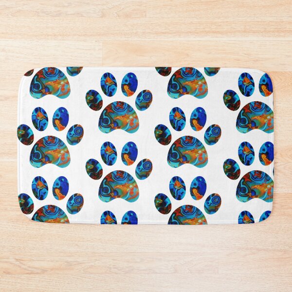 Item preview, Deep Blue Marble Paw Print  designed and sold by KingExpressions.