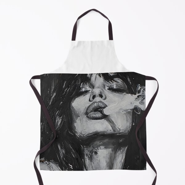 Item preview, Monochromatic Intrigue- A Visual Symphony of Black and White, Brushstrokes, and Cigar Smoke designed and sold by OlfactoART Studio.