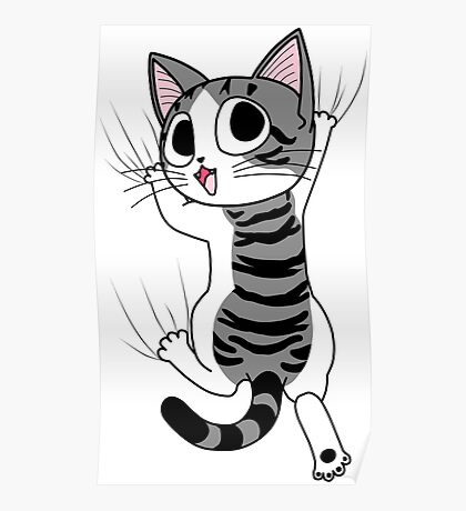 Cat Hanging Posters | Redbubble