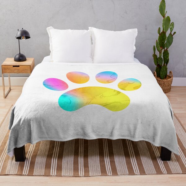 Item preview, Gradient Rainbow Paw Print designed and sold by KingExpressions.