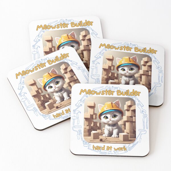 Item preview, Meowster Builder hard at work designed and sold by snowskin.
