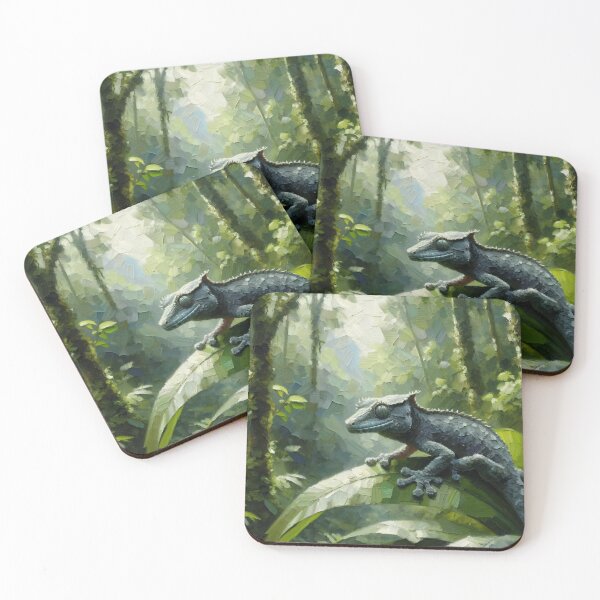 Item preview, Gary the Gargoyle Gecko in the Wild, impressionist art style designed and sold by PinoyDnDShirts.