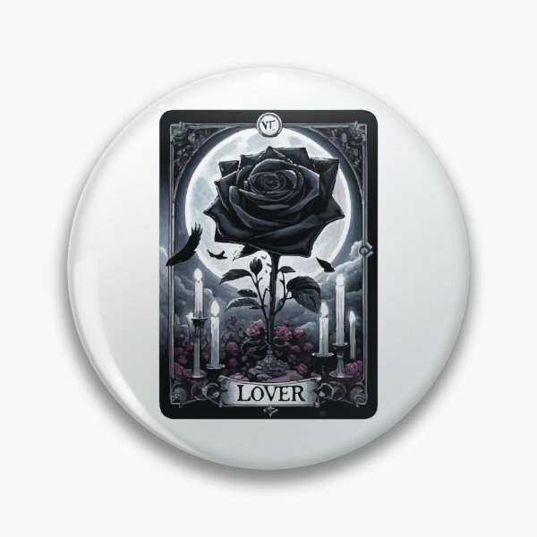 Aperçu de l'œuvre Tarot Amant Rose Noir créée et vendue par TheRealmWithin.