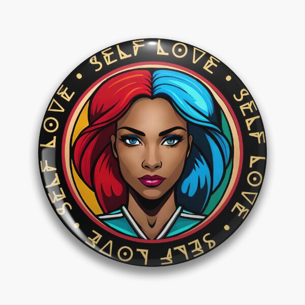 Item preview, Superhero Woman Yellow Self Love Mantra Red & Blue designed and sold by Melan Designs.