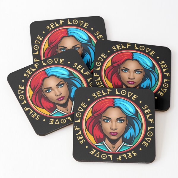 Item preview, Superhero Woman Yellow Self Love Mantra Red & Blue designed and sold by Melan Designs.